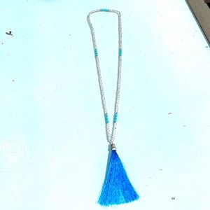 Beaded tassel necklace
